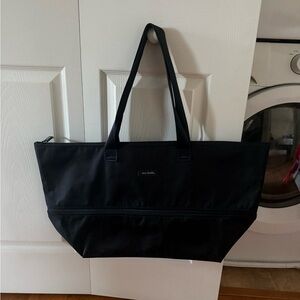 Black Expandable Tote Bag